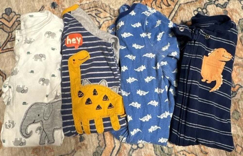 Just One You Made by Carter's Baby Boys' Footie Pajamas 4-Piece Set, Size 6M
